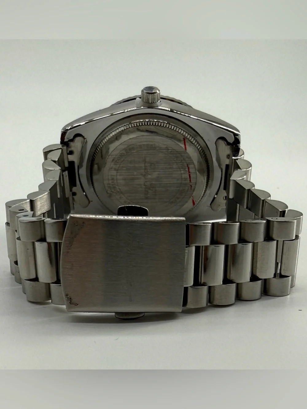 Lucky Fours Santos Aqua Blue 40mm Silver Stainless Steel Day Date Watch